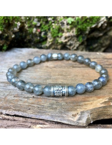 Bracelet Bouddhiste « Protection » Labradorite - Argent 925 - 6 mm meilleur choix