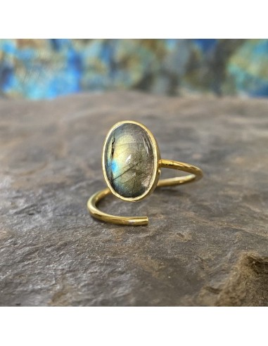 Bague en Labradorite Ovale - Or est présent 