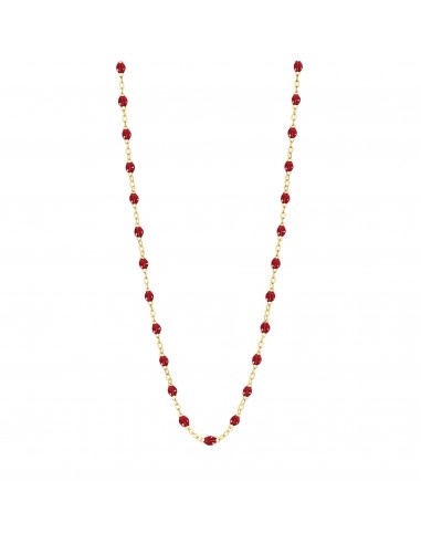 Collier rouge Classique Gigi, or jaune, 42 cm prix