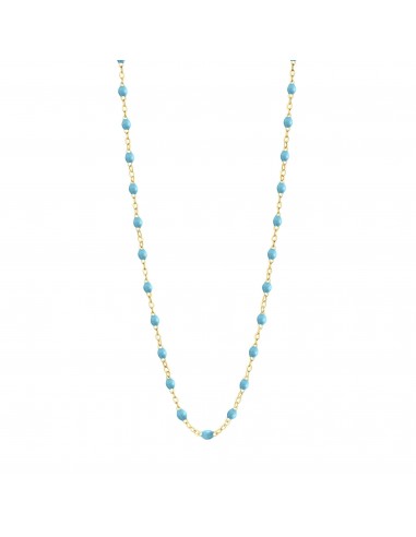 Collier turquoise Classique Gigi, or jaune, 42 cm Vous souhaitez 