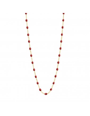 Collier bordeaux Classique Gigi, or jaune, 42 cm de la marque