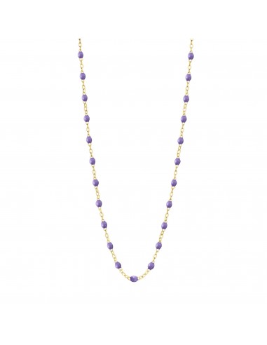 Collier mauve Classique Gigi, or jaune, 42 cm shop