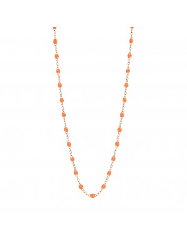 Collier orange fluo Classique Gigi, or rose, 42 cm acheter