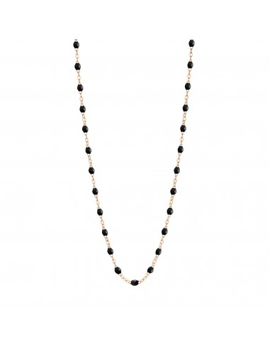 Collier noir Classique Gigi, or rose, 42 cm les ligaments