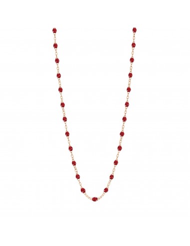 Collier rouge Classique Gigi, or rose, 42 cm l'évolution des habitudes 