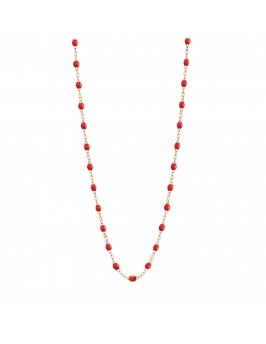 Collier coquelicot Classique Gigi, or rose, 42 cm prix