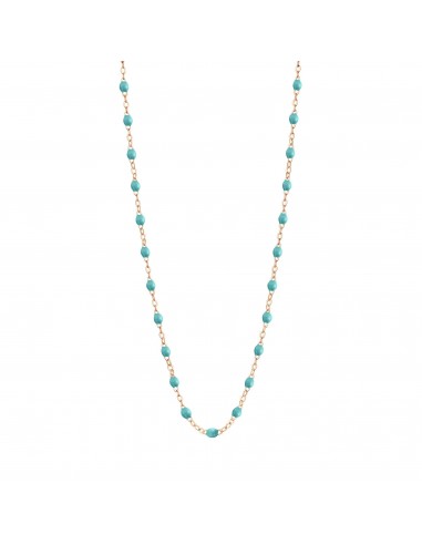 Collier turquoise vert Classique Gigi, or rose, 42 cm pas cher chine