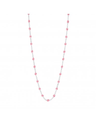 Collier fuchsia Classique Gigi, or blanc, 42 cm d'Europe débarque