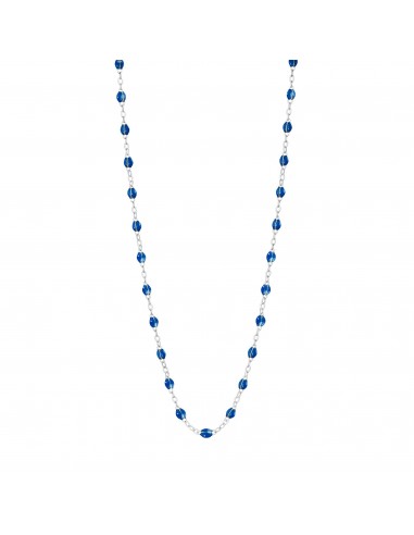 Collier saphir Classique Gigi, or blanc, 42 cm Dans la société mordern