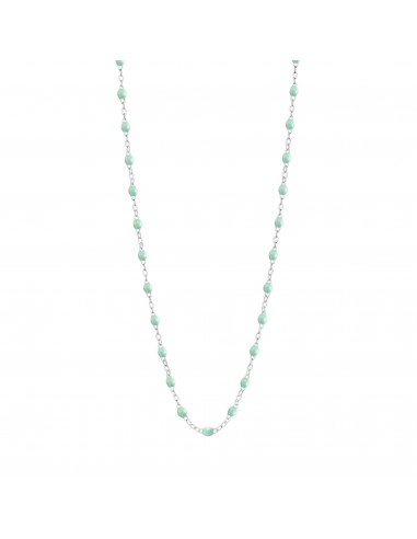 Collier jade Classique Gigi, or blanc, 42 cm Voir les baskets