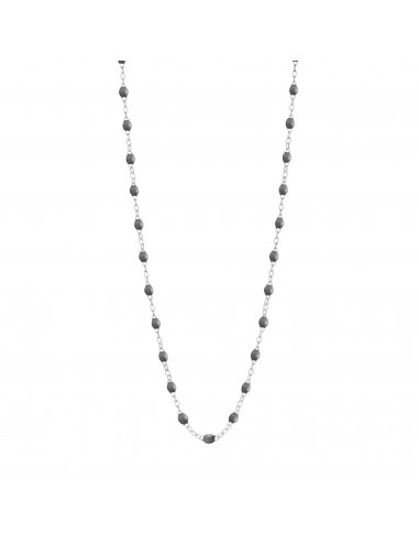 Collier gris foncé Classique Gigi, or blanc, 42 cm votre restaurant rapide dans 