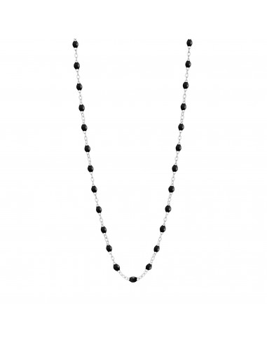 Collier noir Classique Gigi, or blanc, 42 cm outlet