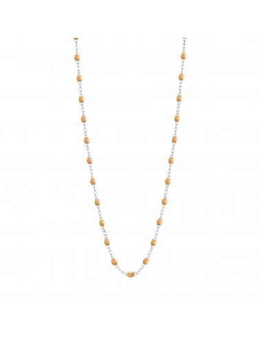 Collier nude Classique Gigi, or blanc, 42 cm Les êtres humains sont 