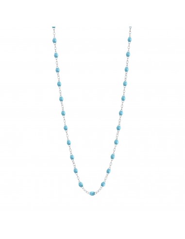 Collier turquoise Classique Gigi, or blanc, 42 cm acheter