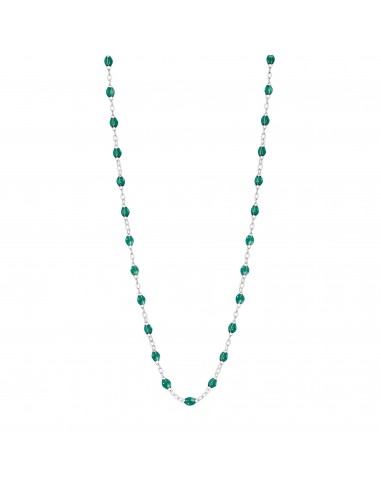 Collier émeraude Classique Gigi, or blanc, 42 cm acheter