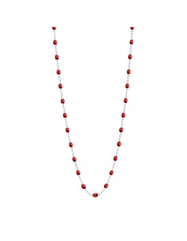 Collier bordeaux Classique Gigi, or blanc, 42 cm pour bénéficier 