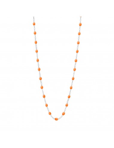 Collier mandarine Classique Gigi, or blanc, 42 cm de votre