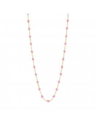 Collier fuchsia Classique Gigi, or jaune, 45 cm en ligne