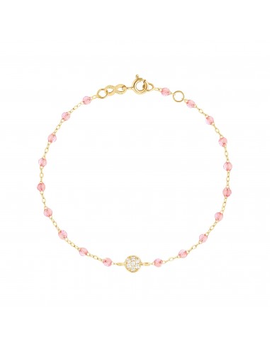 Bracelet rosée Puce diamants, or jaune, 17 cm de France