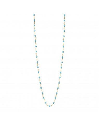 Sautoir turquoise Classique Gigi, or jaune, 60 cm du meilleur 